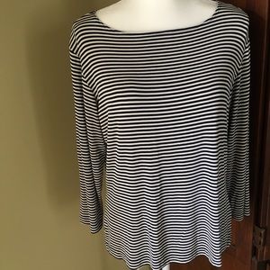 Chico’s Travelers stripped pullover size 2 (12)